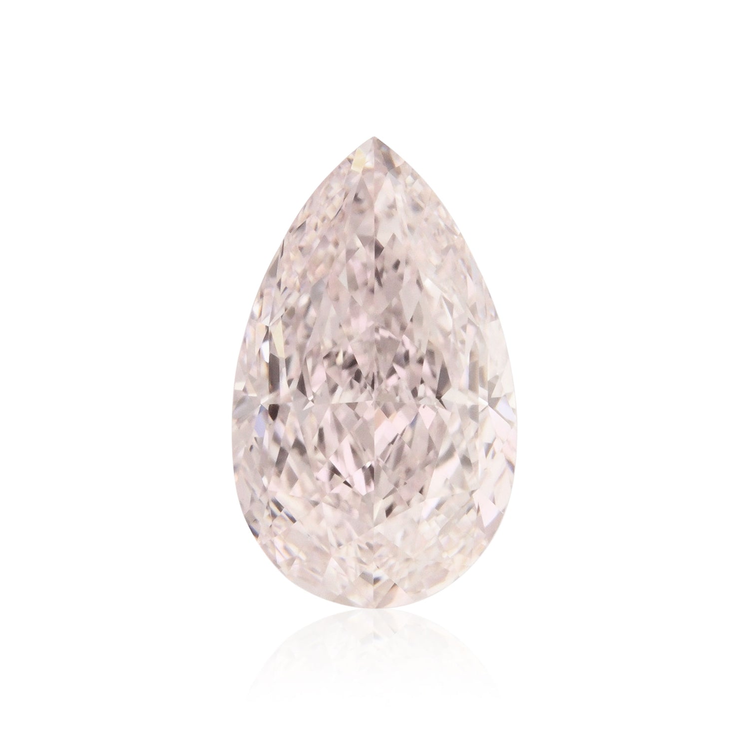 1.55 Carat Light Pink Pear Diamond IF GIA