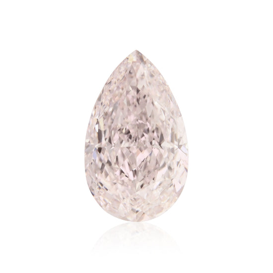 1.55 Carat Light Pink Pear Diamond IF GIA