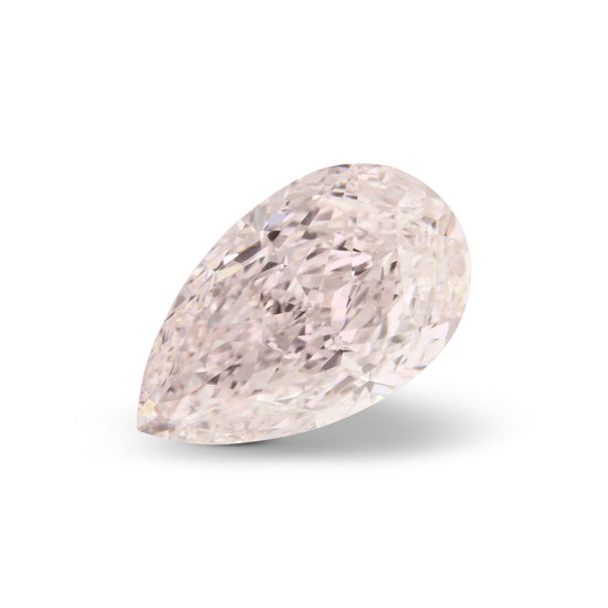 1.55 Carat Light Pink Pear Diamond IF GIA