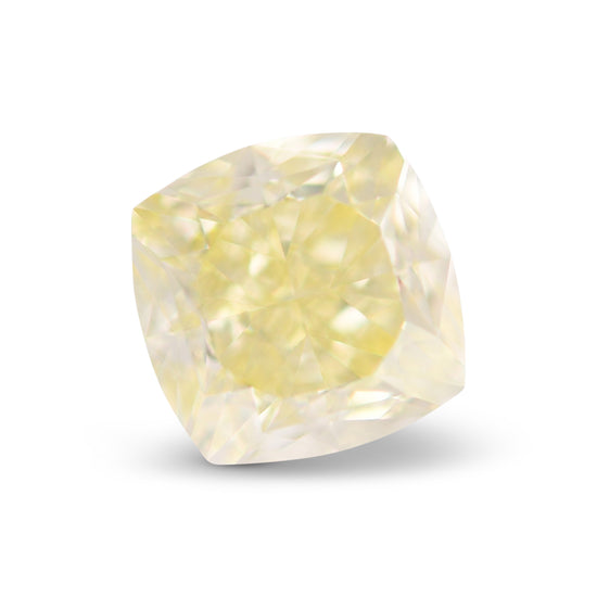 1.56 Carat Light Yellow Y-Z Cushion Diamond VS2 GIA