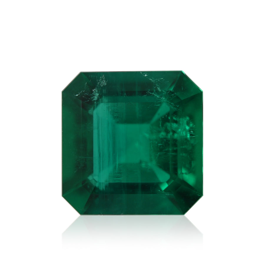 1.58 Carat Green COLOMBIAN Emerald Emerald MUZO & CD