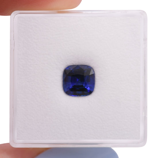 1.59 Carat Blue SRI LANKAN Cushion Sapphire