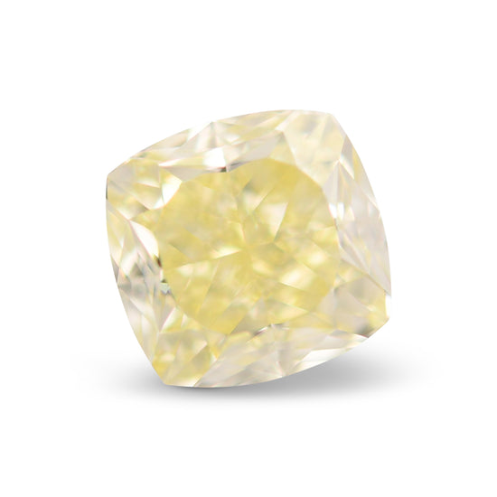 1.61 Carat Fancy Light Yellow Cushion Diamond VS1 GIA