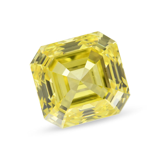 1.62 Carat Fancy Intense Yellow Asscher Diamond IF GIA