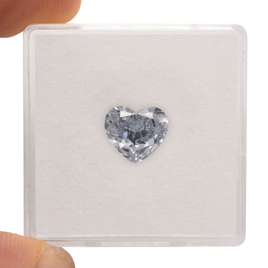 1.58 Carat Fancy Blue Heart Diamond IF GIA