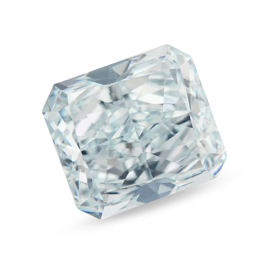 1.64 Carat Light Blue Radiant Diamond VS1 GIA