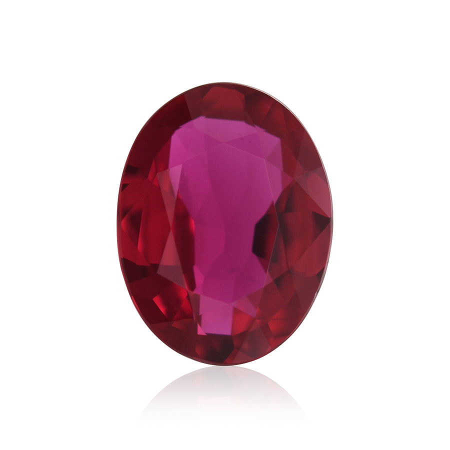 1.64 Carat Red MOZAMBICAN Oval Ruby CD