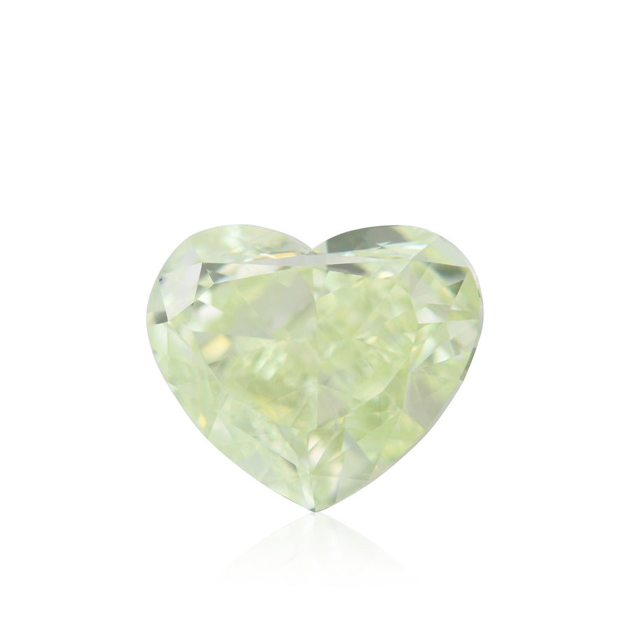 1.65 Carat Fancy Yellow Green Heart Diamond VS1 GIA