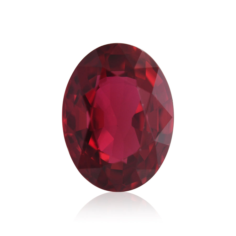 1.67 Carat Red MOZAMBIQUE Oval Ruby CD