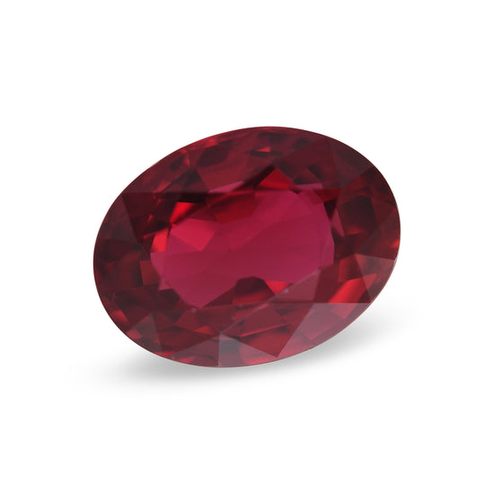 1.67 Carat Red MOZAMBIQUE Oval Ruby CD