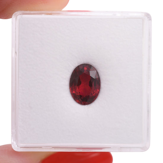 1.67 Carat Red MOZAMBIQUE Oval Ruby CD