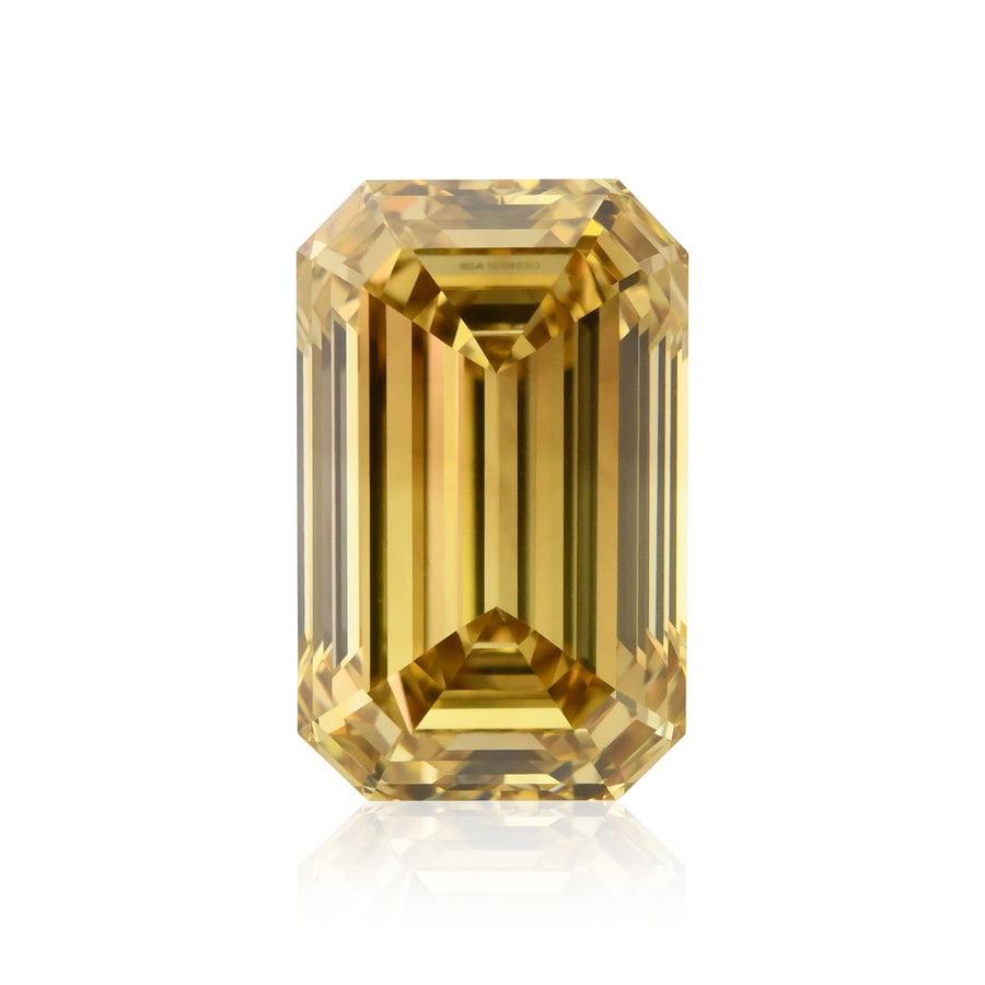 1,70 Karat Fancy Brown Yellow Emerald Diamant VS1 GIA