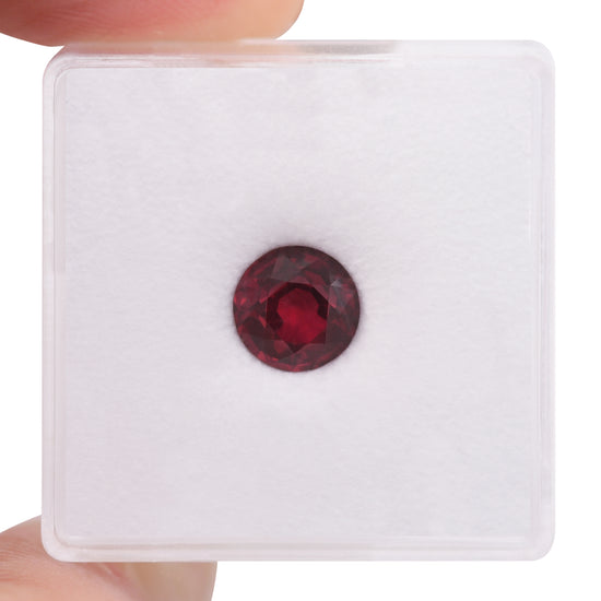 1.71 Carat Red MOZAMBIQUE Round Ruby GIA