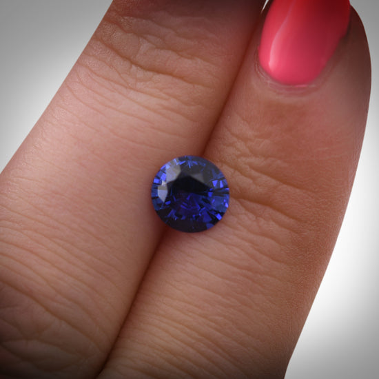 1.72 Carat Blue SRI LANKAN Round Sapphire