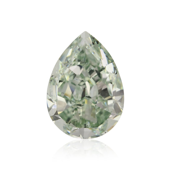 1.83 Carat Fancy Intense Green Pear Diamond SI1 GIA