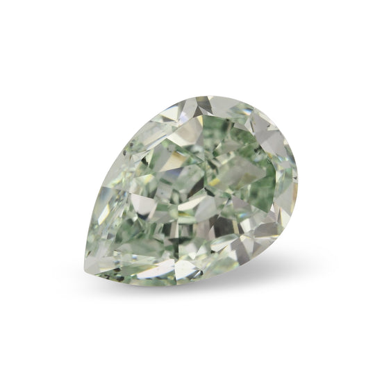 1.83 Carat Fancy Intense Green Pear Diamond SI1 GIA
