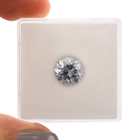 1.86 Carat Fancy Gray Blue Round Diamond SI1 GIA