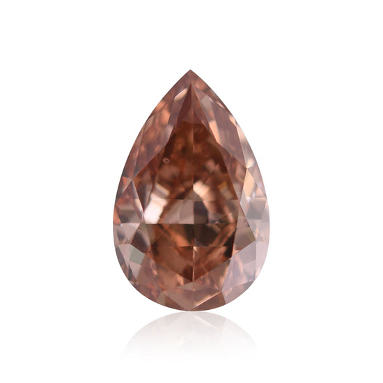 Diamante a pera Fancy Deep Brown Pink da 1,89 carati, purezza VS1, certificato GIA