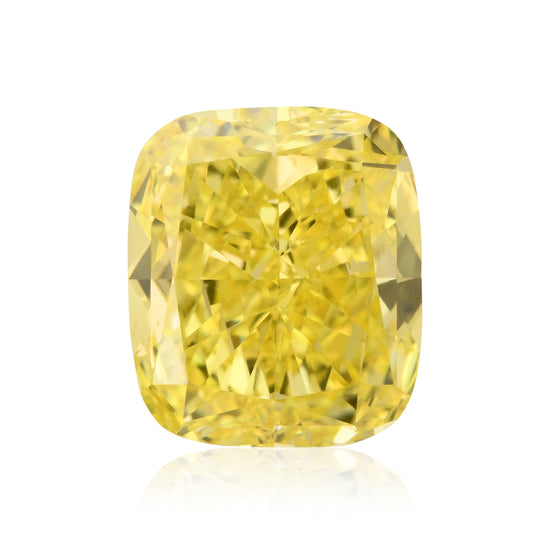1,89 Karat Fancy Vivid Yellow Kissenschliff-Diamant SI1 GIA