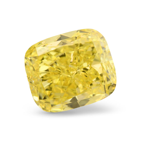 1.89 Carat Fancy Vivid Yellow Cushion Diamond SI1 GIA