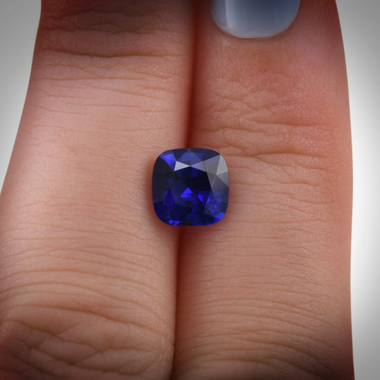 1.93 Carat Blue SRI LANKAN Cushion Sapphire