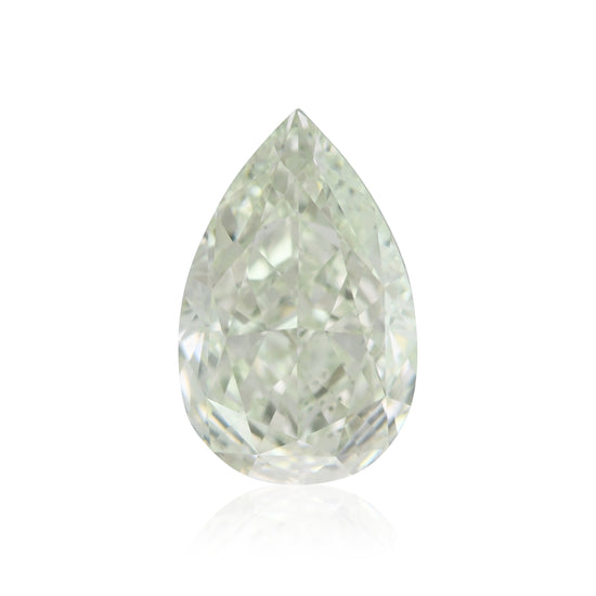 1.95 Carat Light Green Pear Diamond SI1 GIA