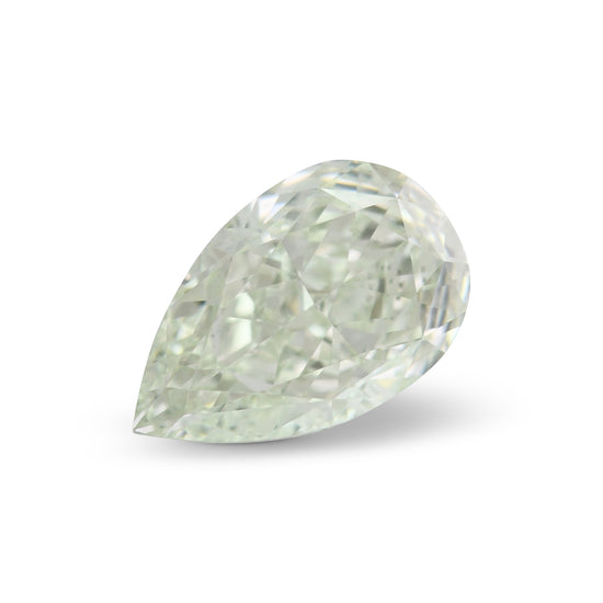 1.95 Carat Light Green Pear Diamond SI1 GIA