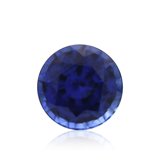 Zaffiro rotondo blu SRI LANKA da 1,95 carati