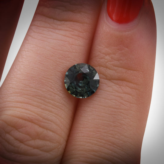 1.99 Carat Green MADAGASCAR Round Sapphire