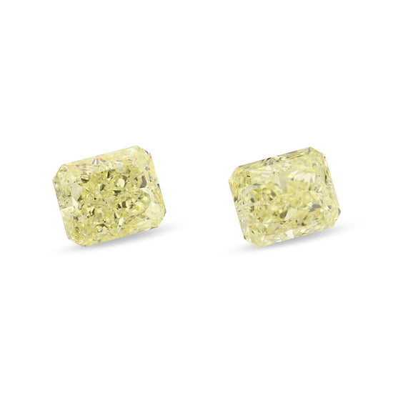 10.07 Carat Light Yellow Radiant Diamonds VS2 GIA
