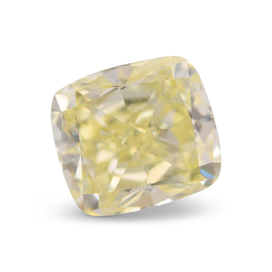 10.09 Carat Fancy Yellow Cushion Diamond I1 GIA