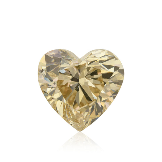 10.13 Carat Light Brown Heart Diamond SI2 GIA