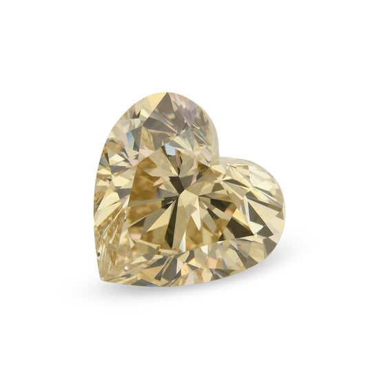 10.13 Carat Light Brown Heart Diamond SI2 GIA
