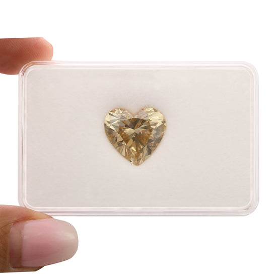 10.13 Carat Light Brown Heart Diamond SI2 GIA