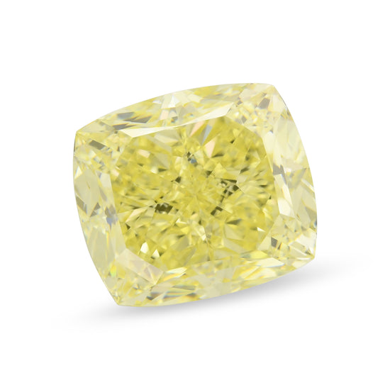 10.52 Carat Fancy Yellow Cushion Diamond VS2 GIA
