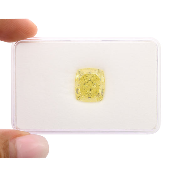 10.52 Carat Fancy Yellow Cushion Diamond VS2 GIA