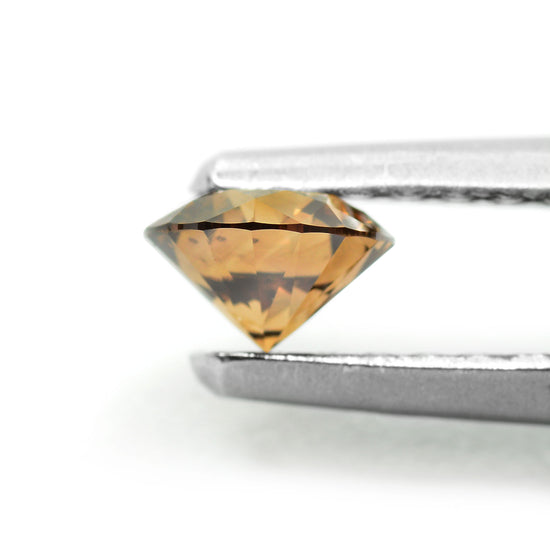 0.30 Carat Fancy Deep Brown Round Brilliant Diamond VS2 IGI