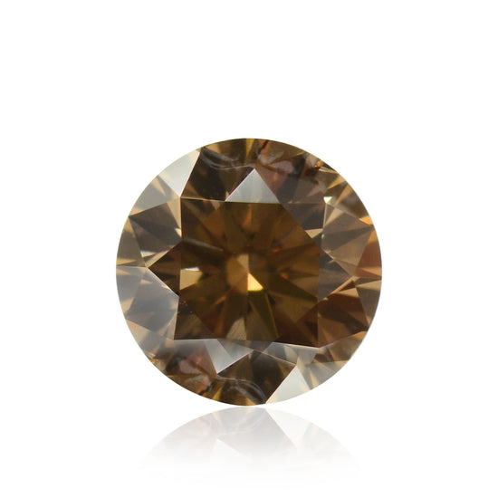 0.32 Carat Fancy Brown Round Brilliant Diamond VS2 IGI