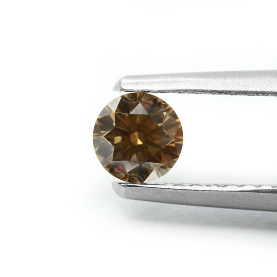 0.32 Carat Fancy Brown Round Brilliant Diamond VS2 IGI