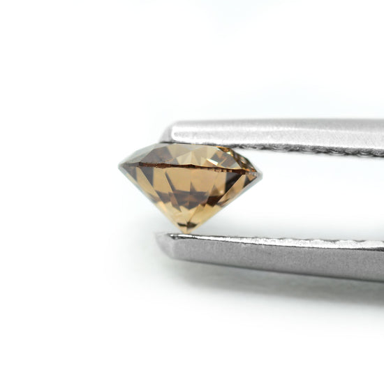 0.32 Carat Fancy Brown Round Brilliant Diamond VS2 IGI