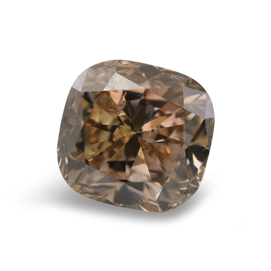 1.02 Carat Fancy Deep Yellowish Brown Cushion Diamond SI2 IGI