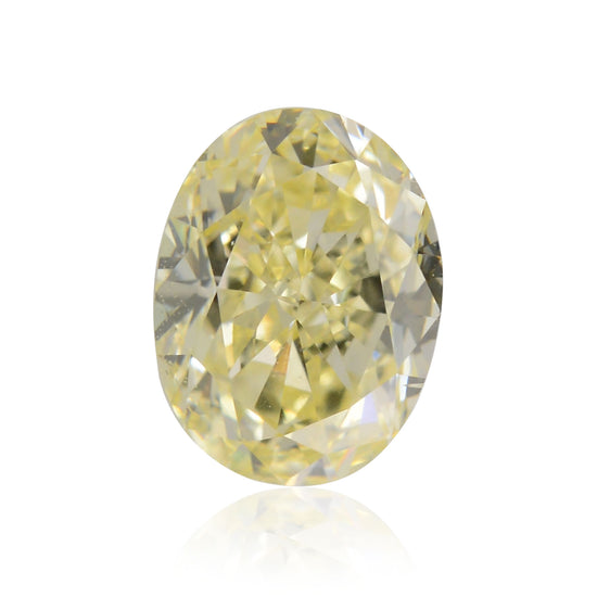 0.74 Carat Fancy Light Yellow Oval Diamond SI1 GIA