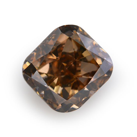 1.30 Carat Fancy Dark Orangy Brown Radiant Diamond SI1 GIA