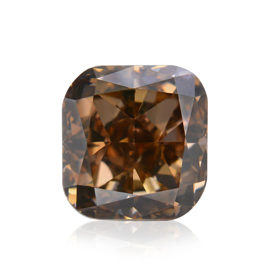 1.30 Carat Fancy Dark Orangy Brown Radiant Diamond SI1 GIA