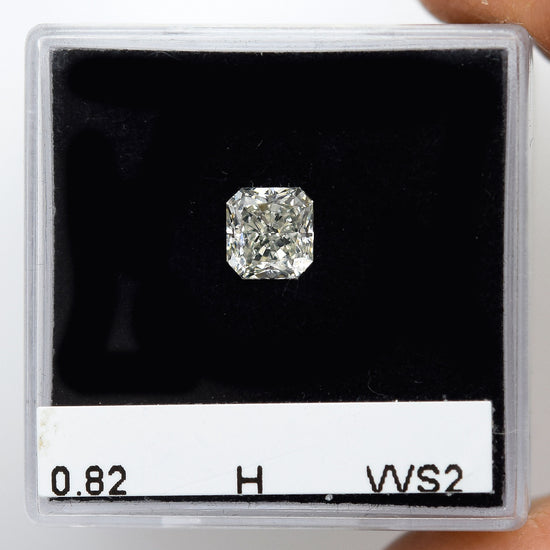0.82 Carat H Radiant Diamond VVS2 IGI