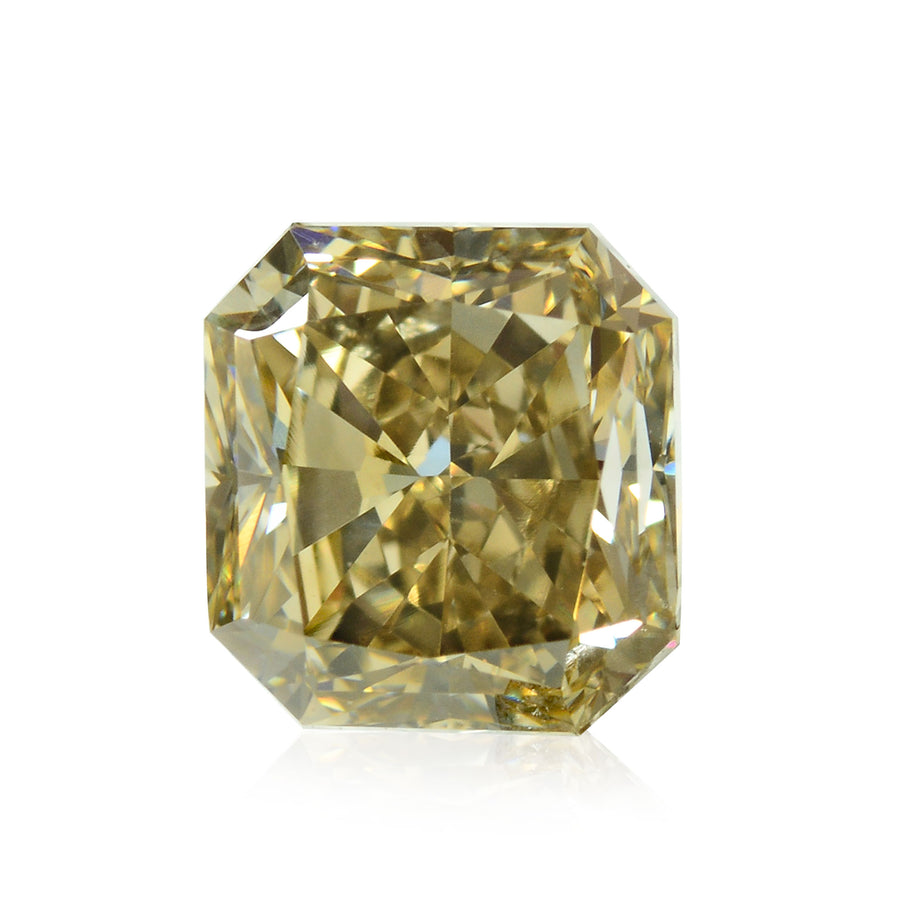 1.35 Carat Fancy Brownish Yellow Radiant Diamond VS2 IGI