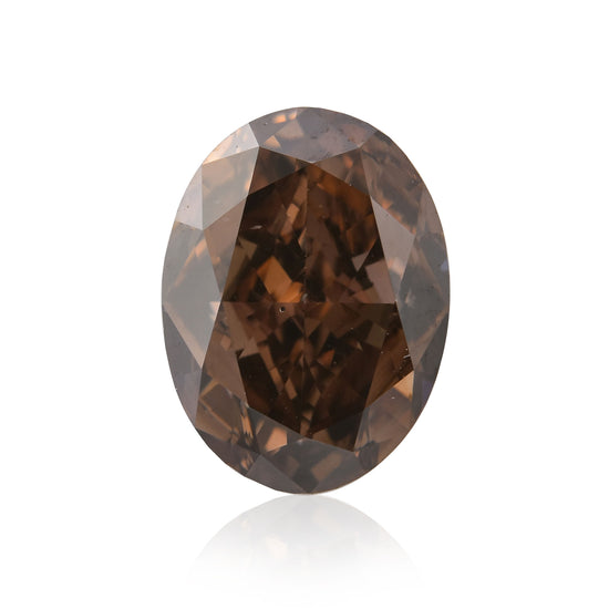1,42 Karat Fancy Dark Pink Brown Oval Diamant VS2 GIA