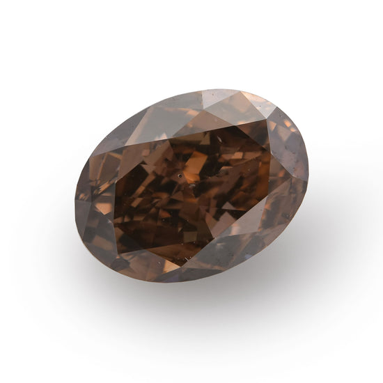 1.42 Carat Fancy Dark Pink Brown Oval Diamond VS2 GIA
