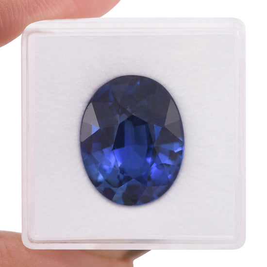 14.15 Carat Blue SRI LANKA Oval Sapphire AGL