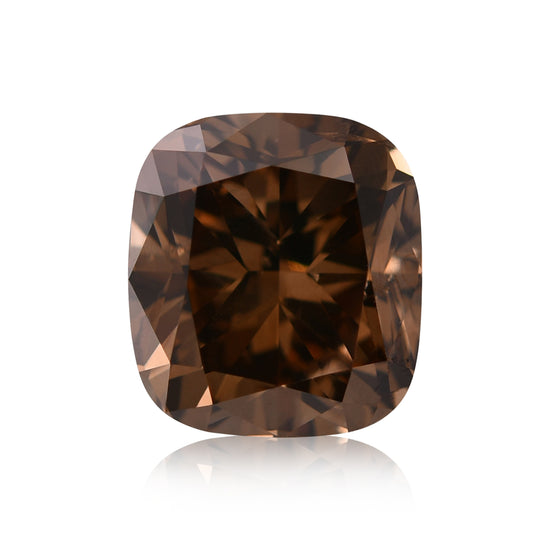 2.07 Karat Fancy Orange Brown Kissen Diamant SI2 GIA